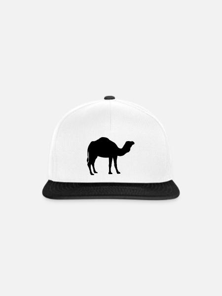 Kamel - Snapback Cap - Weiß/Schwarz