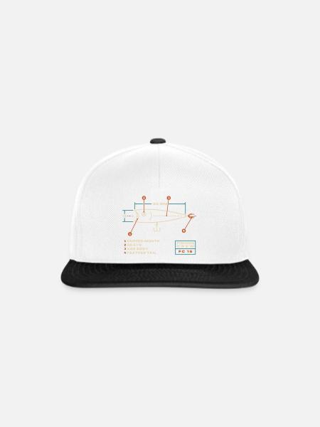 Popper-Spezifikation - Snapback Cap - Weiß/Schwarz