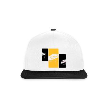transam1 - Casquette snapback - blanc/noir - Devant