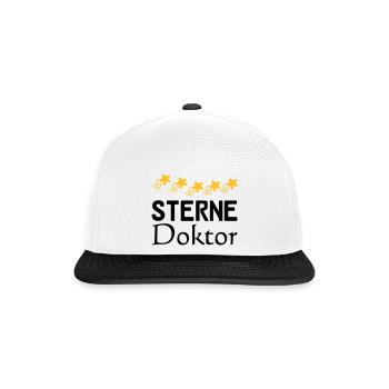 Sterne Doktor Geschenk - Snapback Cap - Weiß/Schwarz - Vorne