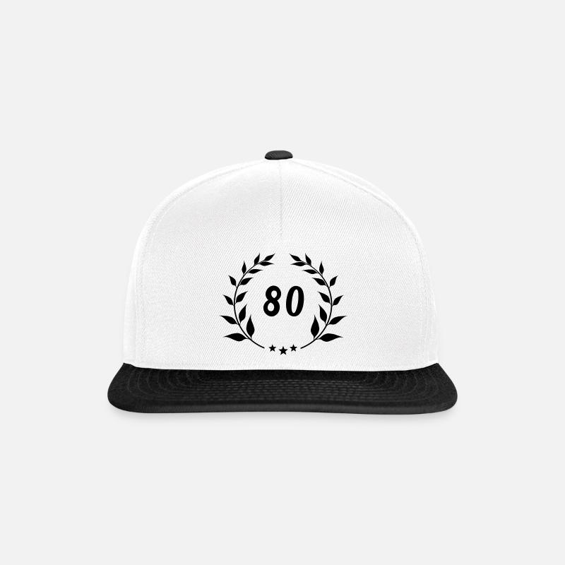 Jalon 80 - Casquette snapback - blanc/noir