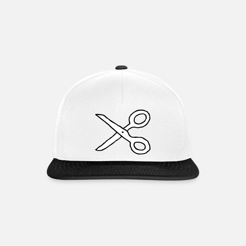 Scissors - Snapback Cap - white/black