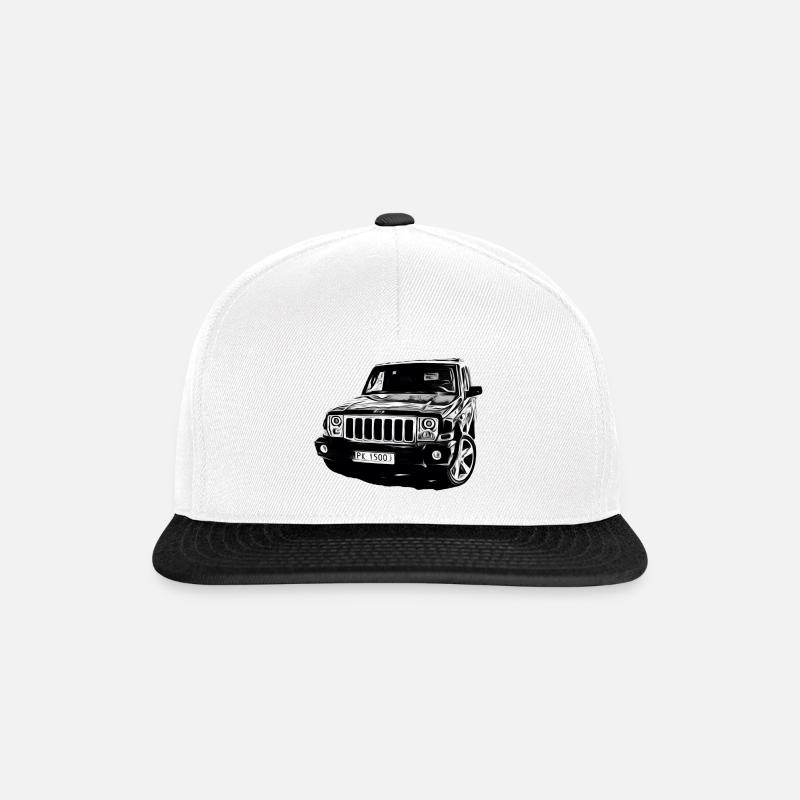 Mein Jeep - Snapback Cap - Weiß/Schwarz