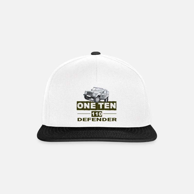 One Ten Defender 110 Land-Rover - Snapback Cap - Weiß/Schwarz