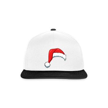 Chapeau de Père Noël - Casquette snapback - blanc/noir - Devant