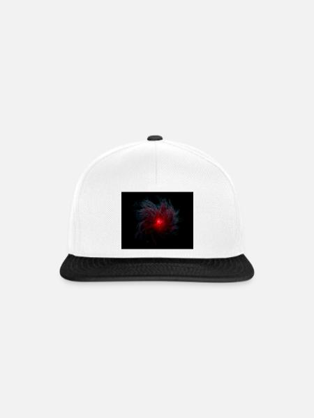 Interstellare Galaxie 3D - Snapback Cap - Weiß/Schwarz