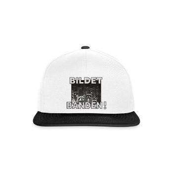Bildet Banden! Waschbären - Snapback Cap - Weiß/Schwarz - Vorne