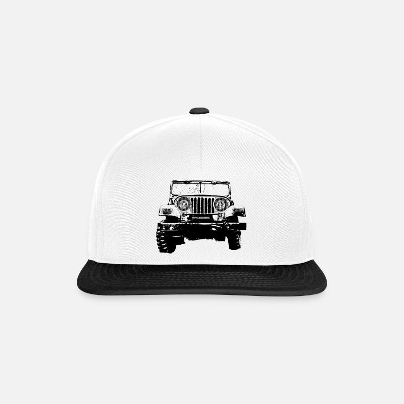 Jeep - Casquette snapback - blanc/noir