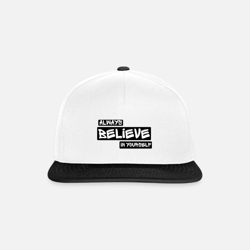 Believe - Snapback Cap - white/black