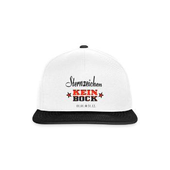 Asterisk Kein Bock Calendrier Annuel - Casquette snapback - blanc/noir - Devant