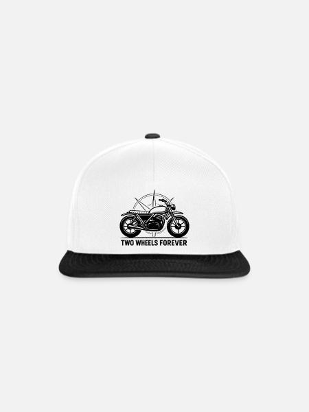 Zwei Räder Für Immer - Snapback Cap - Weiß/Schwarz