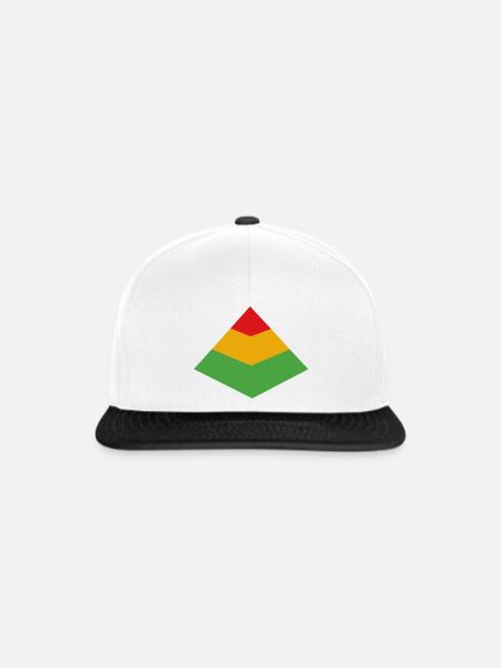 Test Pyramid - Snapback Cap - Weiß/Schwarz