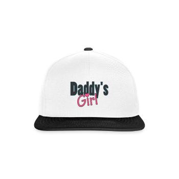 daddy's girl - Snapback Cap - white/black - Front