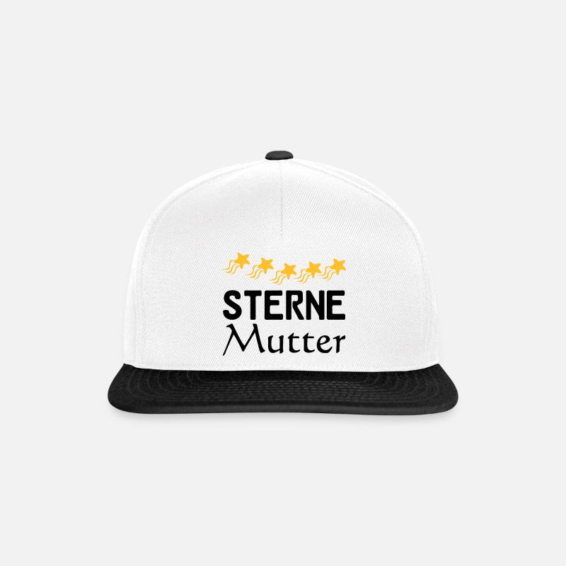Sterne Mutter Mama Muttertag Familie Geschenk - Snapback Cap - Weiß/Schwarz