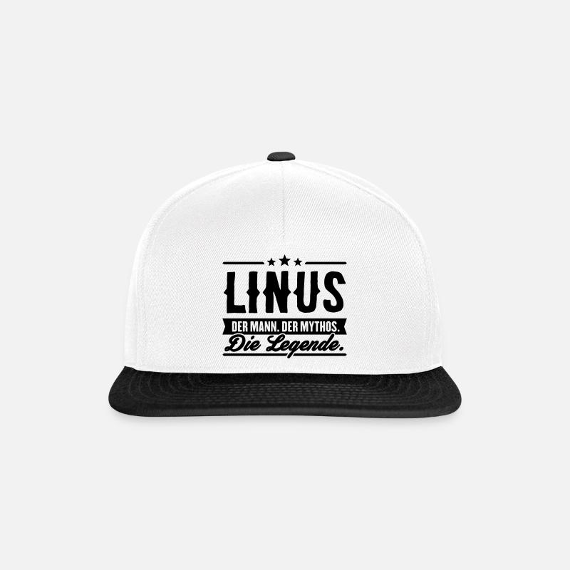Man Myth Légende Linus - Casquette snapback - blanc/noir