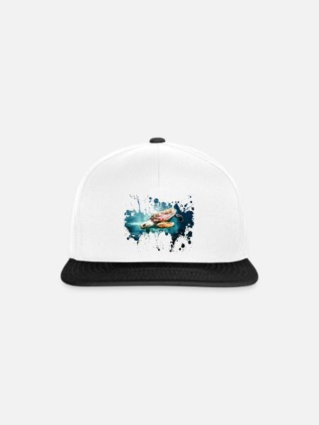Petcontest Schildkröte - Snapback Cap - Weiß/Schwarz