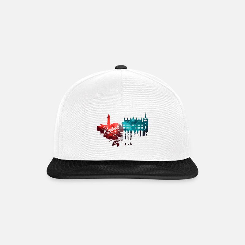 Horizon de Rostock - Casquette snapback - blanc/noir