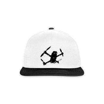 Drohne - Snapback Cap - Weiß/Schwarz - Vorne