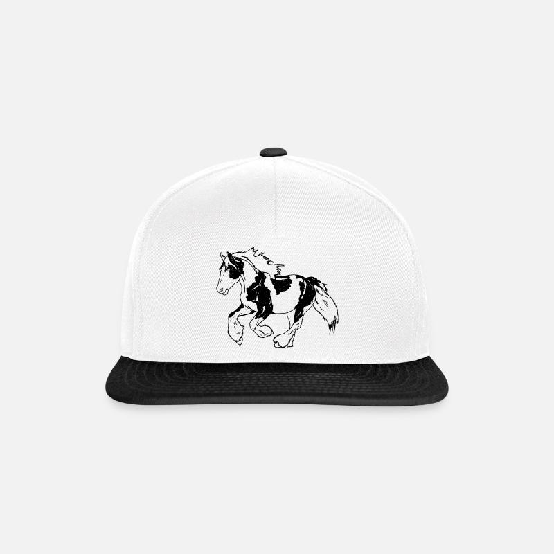 Tinker Horse Workhorses Irish Cob - Snapback Cap - white/black