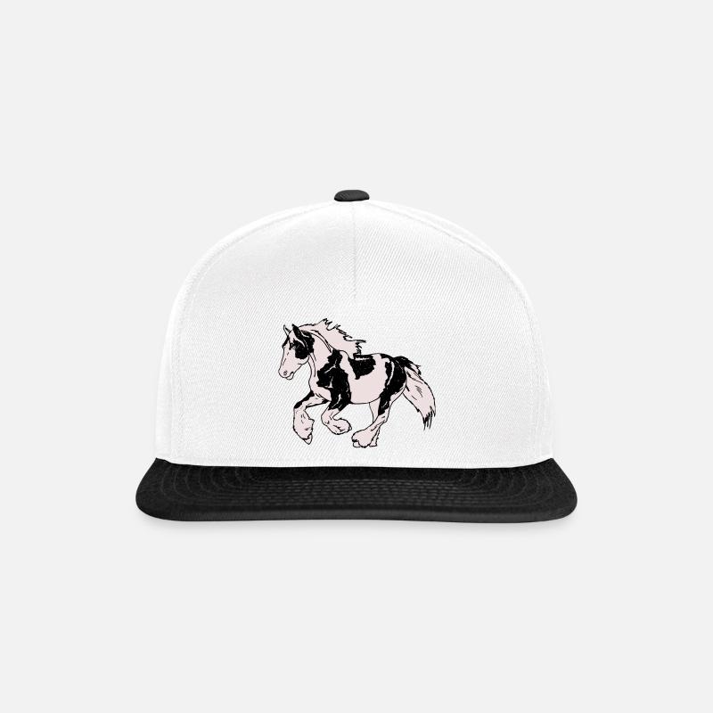 Tinker Horse Workhorses Irish Cob - Snapback Cap - white/black