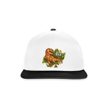 Tyrannosaurus Rex - Snapback Cap - white/black - Front