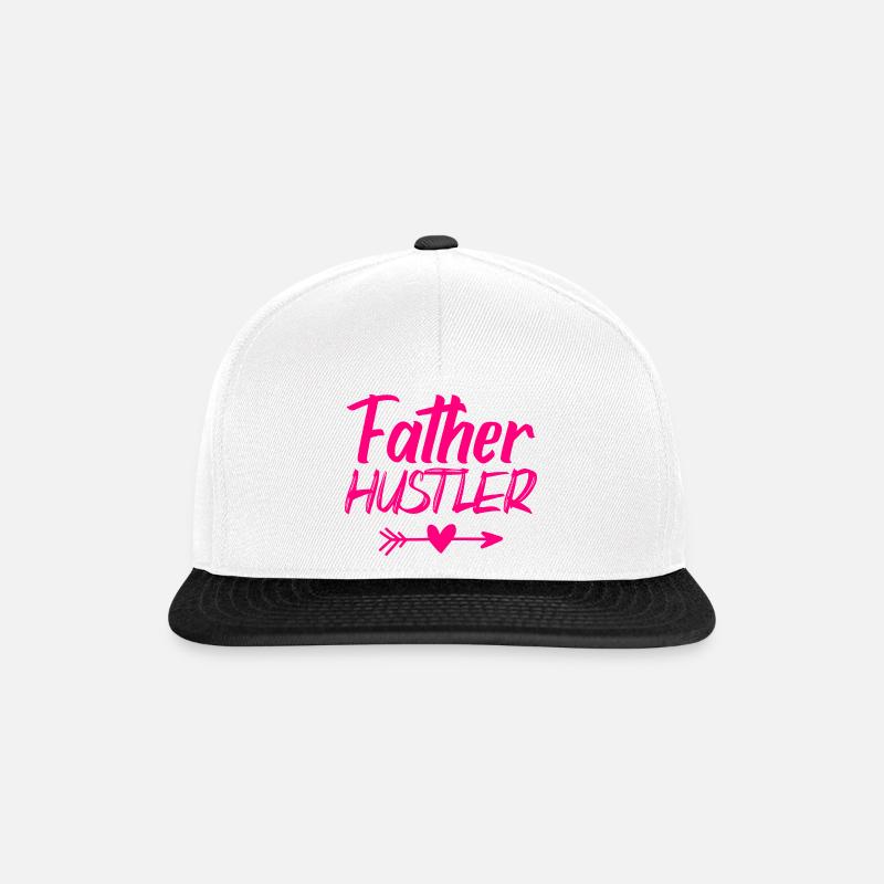 far trængsel papa - Snapback Cap - hvid/sort