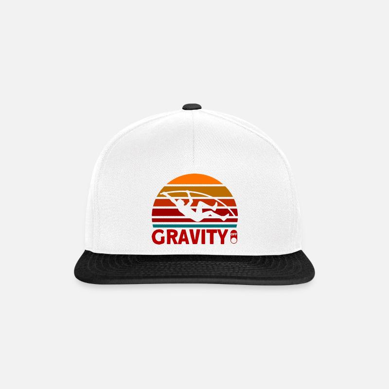 Leichtathletik Springen Stabhochsprung Geschenk - Snapback Cap - Weiß/Schwarz