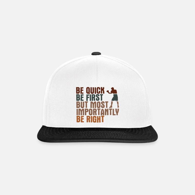 Boxsport Boxing - Snapback Cap - Weiß/Schwarz