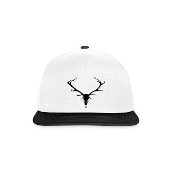 Stag6 - Snapback Cap - white/black - Front