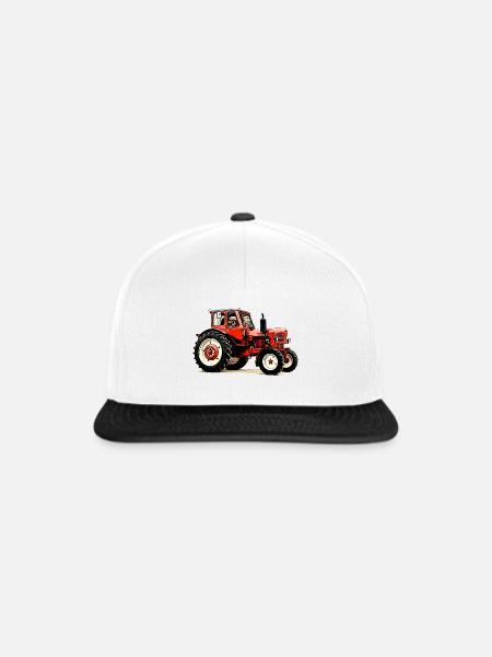 Belarus mts 50 - Snapback Cap - Weiß/Schwarz