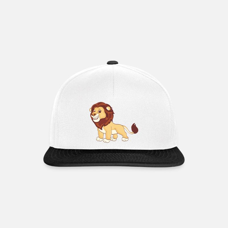 Un lion magnifique - Casquette snapback - blanc/noir