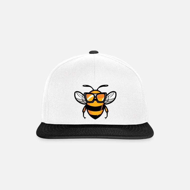 Bee Comic Cool - Snapback Cap - white/black