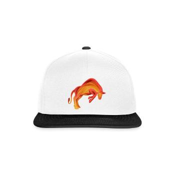 Stier - Snapback Cap - Weiß/Schwarz - Vorne