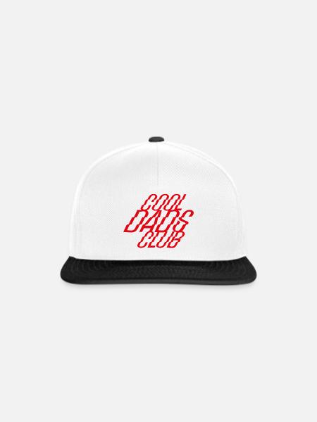 Cool Dads Club – Stylischer Vater-Look - Snapback Cap - Weiß/Schwarz
