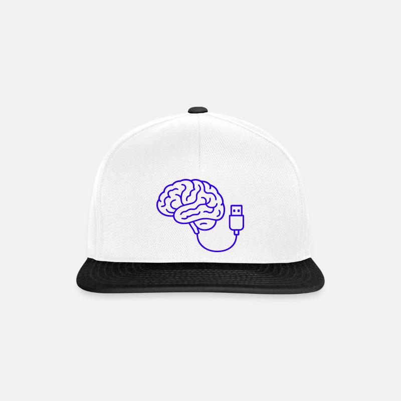 Câble réseau neuronal - Casquette snapback - blanc/noir