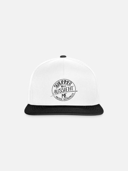 Schlimmer als es aussieht, ME - Snapback Cap - Weiß/Schwarz