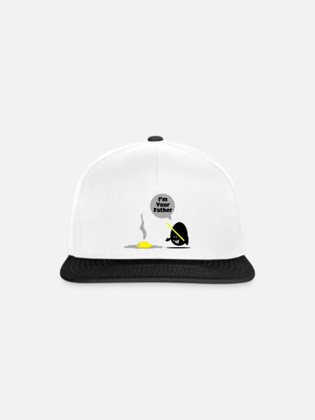 egg vader - Snapback Cap - Weiß/Schwarz