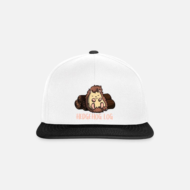 Igel - Snapback Cap - Weiß/Schwarz