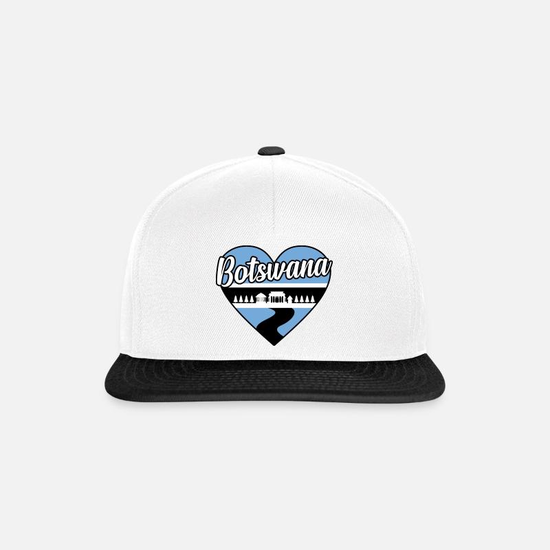 Botswana - Snapback Cap - Weiß/Schwarz