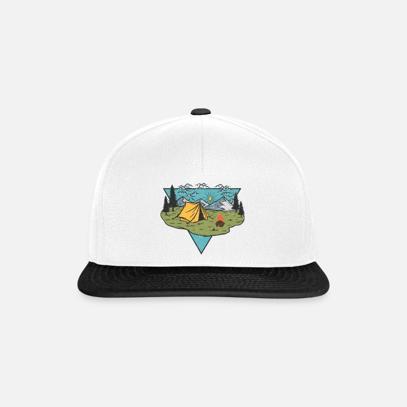 Lagerleben - Snapback Cap - Weiß/Schwarz
