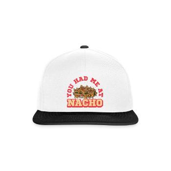 Mexico Nachos Jalapenos Cheese Mexican cuisine - Snapback Cap - Weiß/Schwarz - Vorne