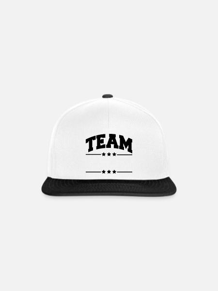 Team - Snapback Cap - Weiß/Schwarz
