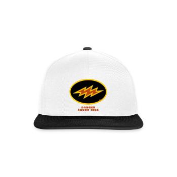 shock risk - Snapback Cap - white/black - Front