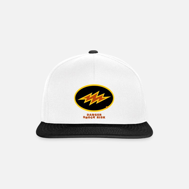 shock risk - Snapback Cap - white/black