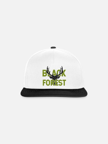 Black Forest für helle Shirts - Snapback Cap - Weiß/Schwarz