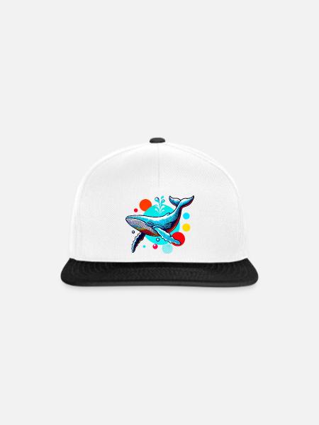 Wal - Snapback Cap - Weiß/Schwarz