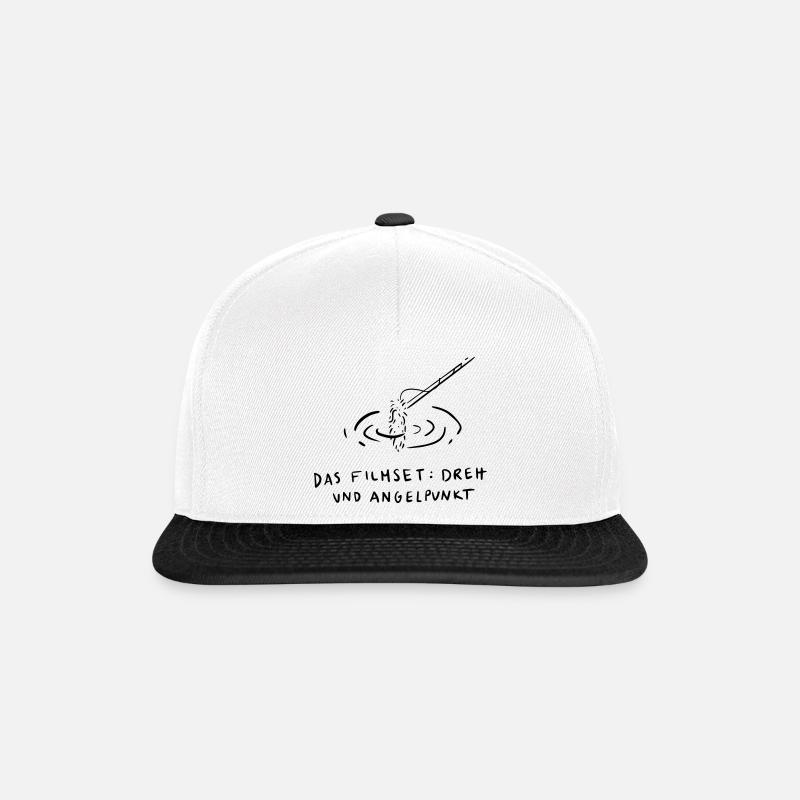 Das Filmset, Dreh und Angelpunkt - Snapback Cap - Weiß/Schwarz