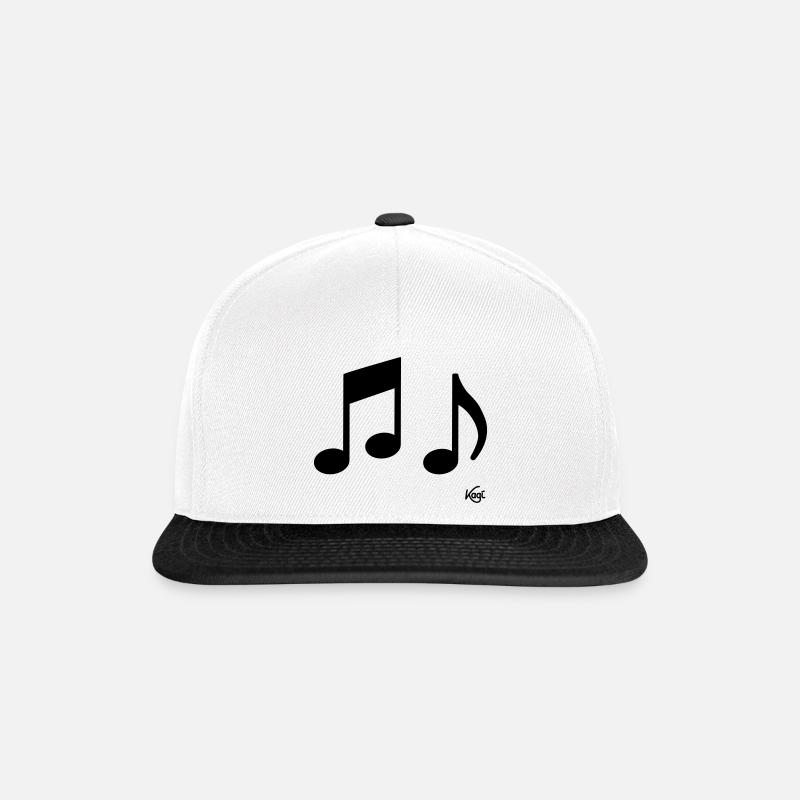 3 Noten - Snapback Cap - Weiß/Schwarz