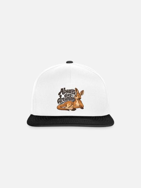 Känguru - Snapback Cap - Weiß/Schwarz