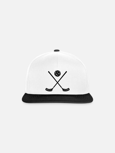 Floorball - Snapback Cap - Weiß/Schwarz